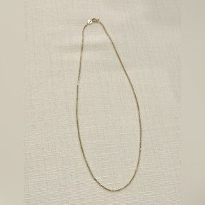 Never worn 14K Gold Chain. 18”, Princess length.